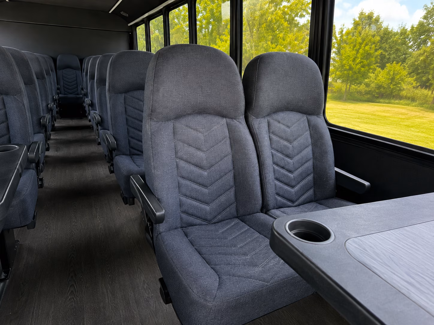 yonkers 18 passenger minibus interior