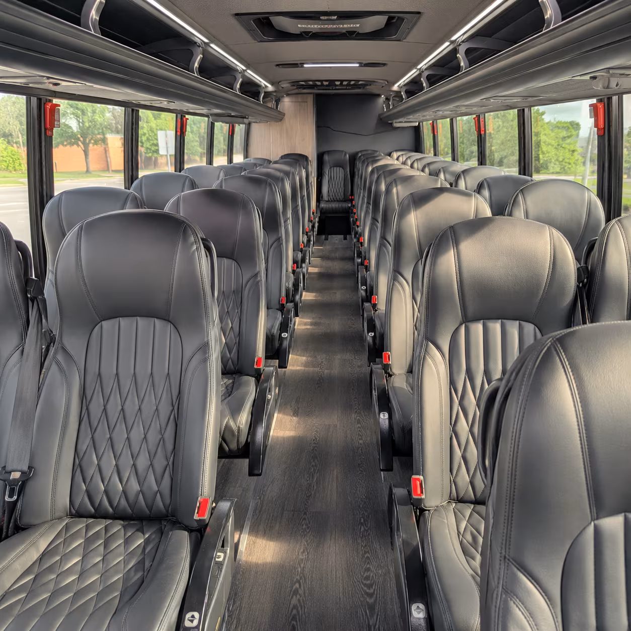 yonkers 28 passenger minibus interior