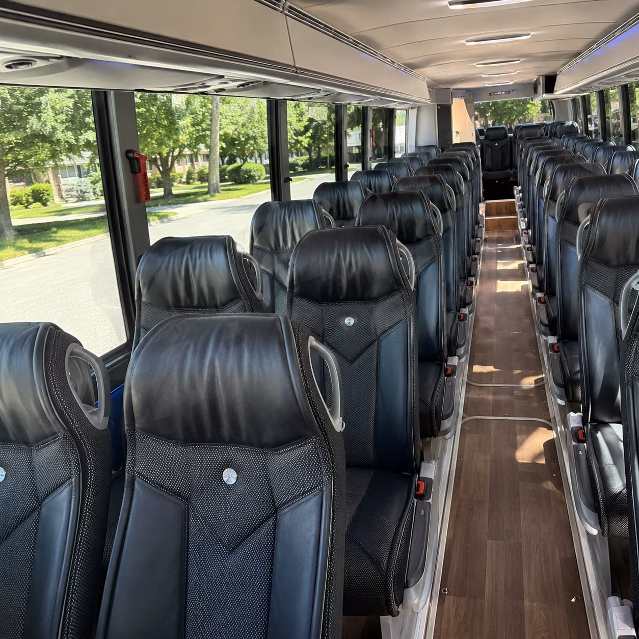 yonkers 40 passenger charter bus inside