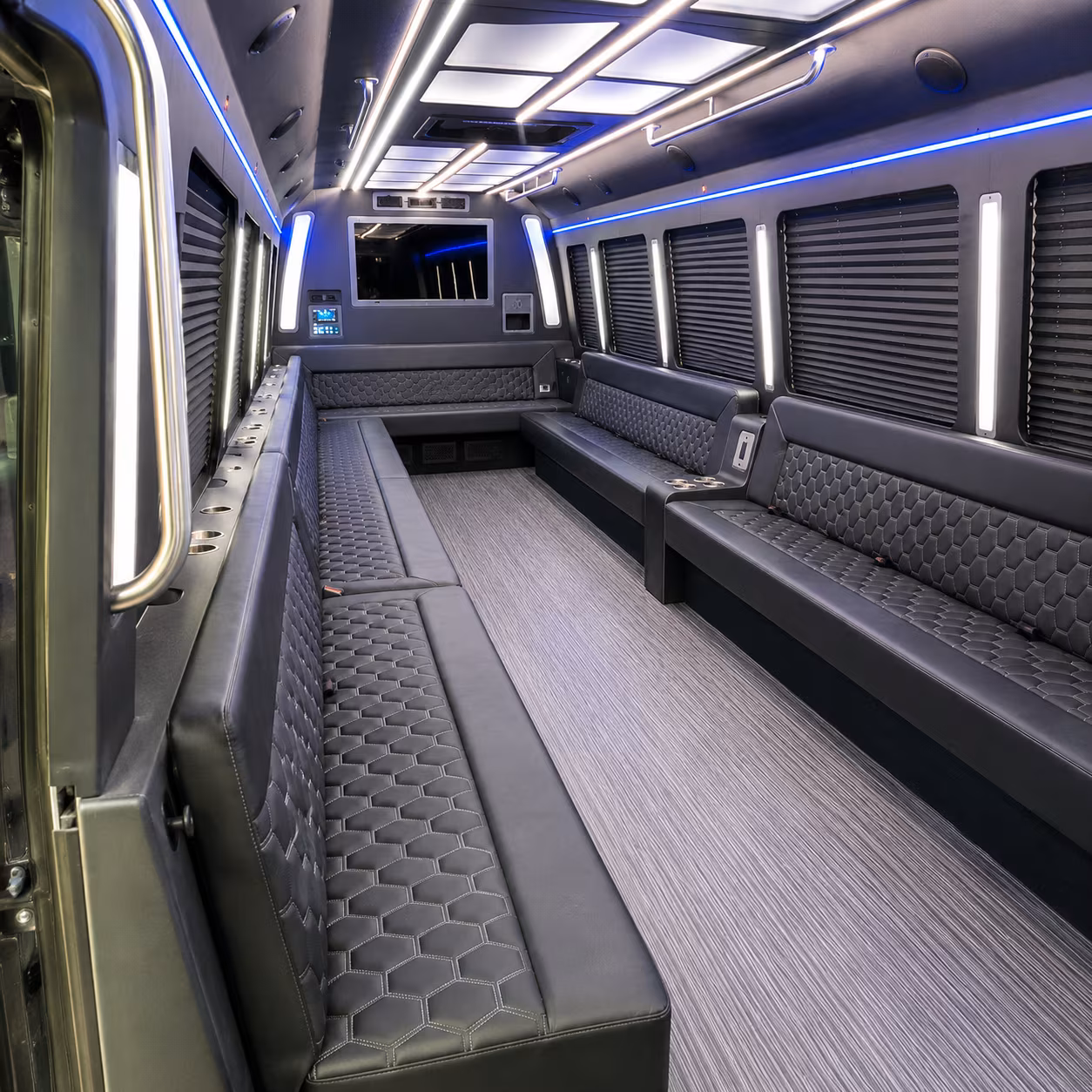 yonkers 40 passenger party bus interior