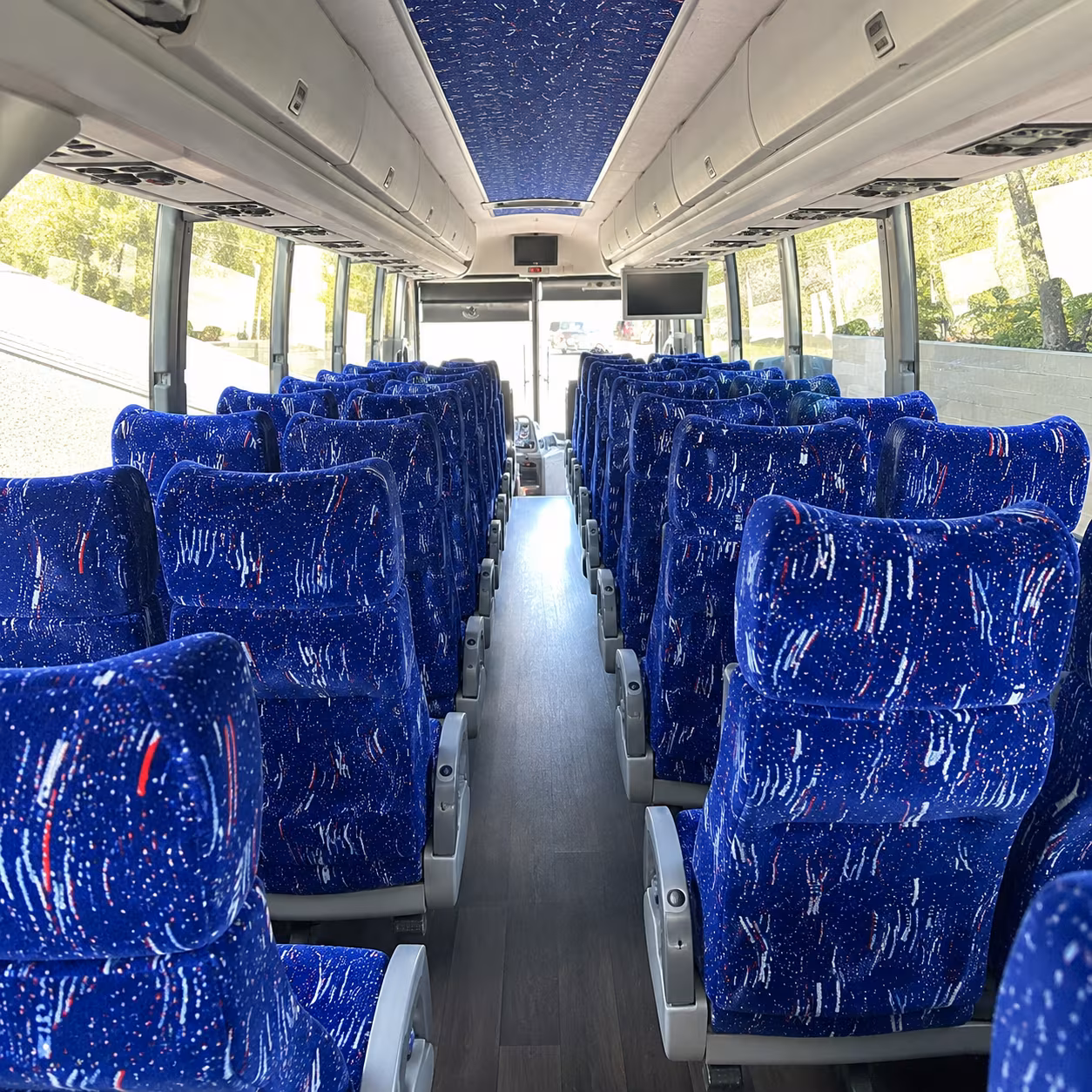 yonkers 50 passenger charter bus interior