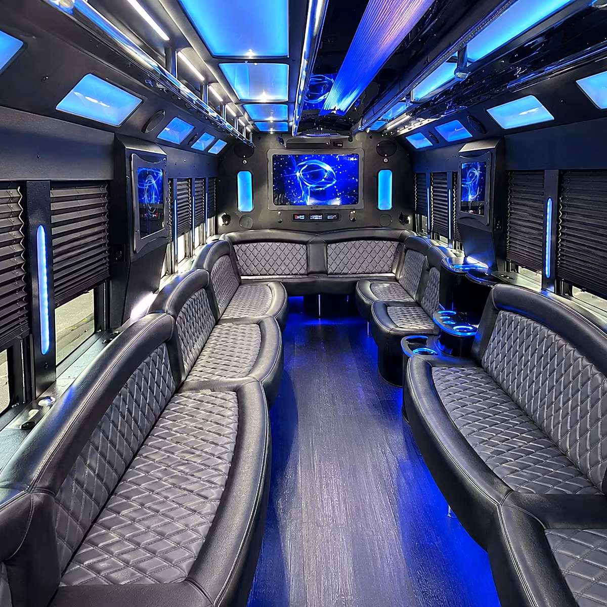 yonkers 50 passenger party bus interior