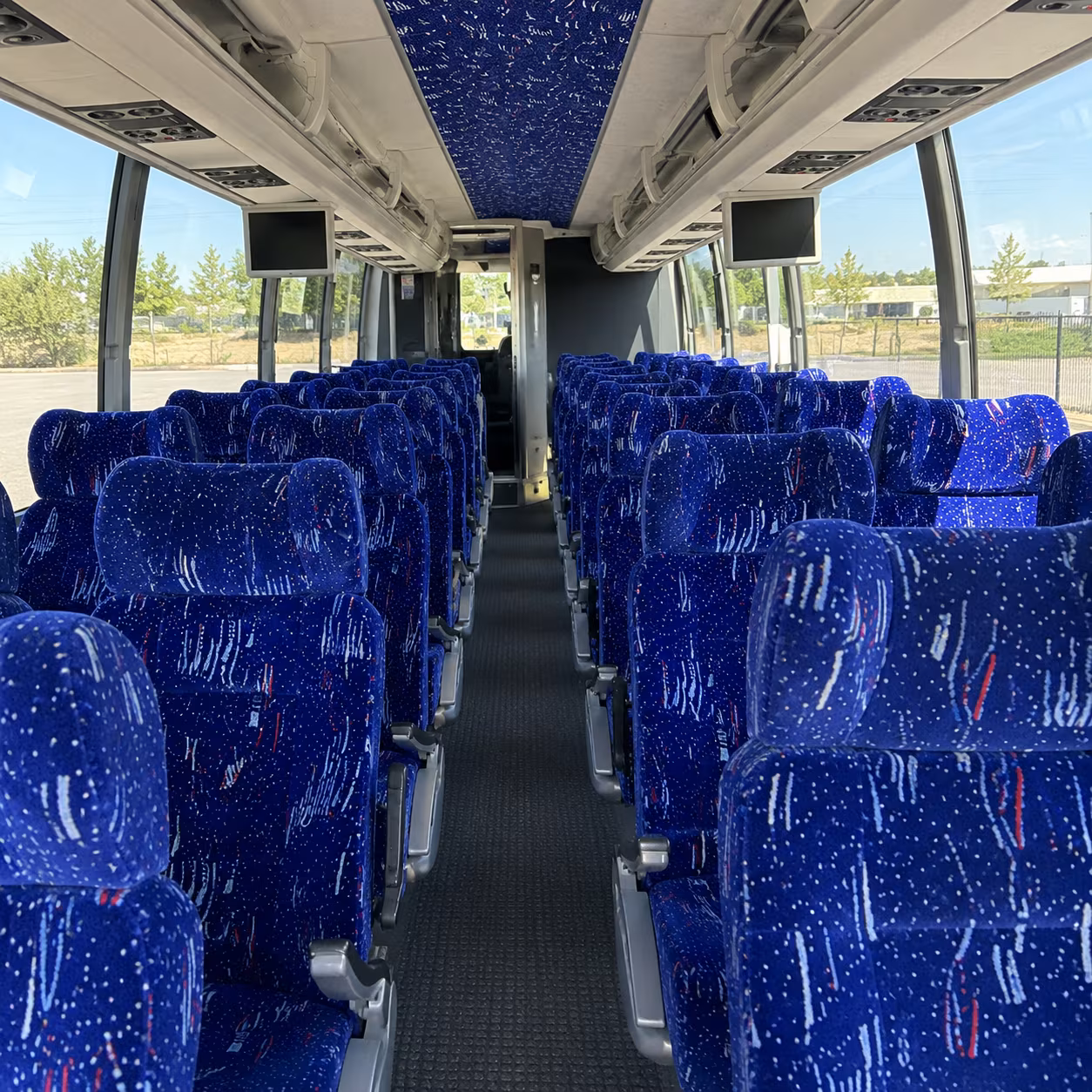 yonkers 54 passenger charter bus interior