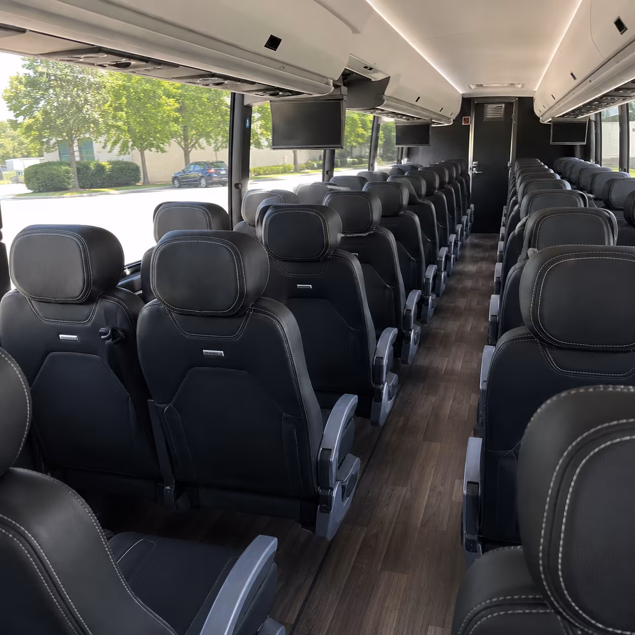 yonkers 56 passenger charter bus interior
